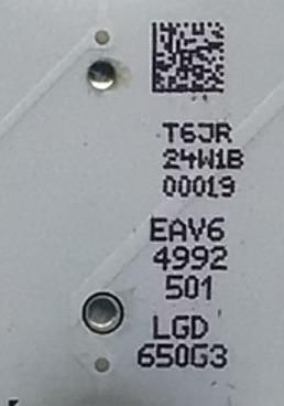 KIT DE LED'S PARA TV LG ((INCOMPLETO SOLO 27 PIEZAS)) / NUMERO DE PARTE EAV64992501 / SSC_Y20_SLIMDTR_65NANO99_S / E469119 / SSC_Y20_SLIMDRT_65NANO99(CASE1)_REV00_191125 / PANEL HC650DAD-SLCAA-2142 / MODELO 65NAN099UNA / 65NANO99UNA / 65NANO99UNA.AUSWLJR - Imagen 3